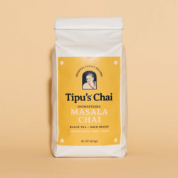 Tipu’s Chai: Unsweetened Masala Chai (Black Tea) 16 oz