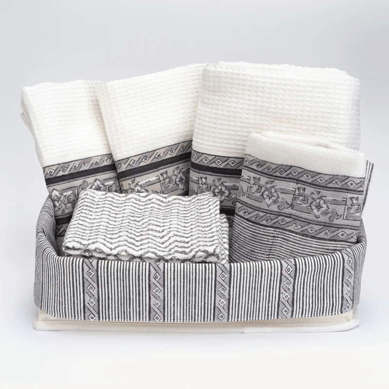 Tula Charcoal Grey Bathroom Set Cotton_Bathroom_Set