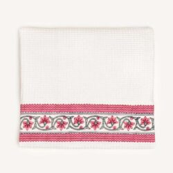 INKA Cotton Bath Towel – Ruhi Raspberry Print