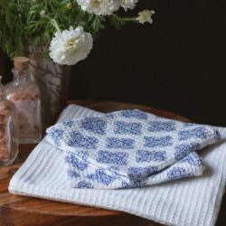 INKA Face Towels – Jali Indigo Print (Set of 6)