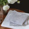 INKA Face Towels – Tula Charcoal Grey Print (Set of 6)